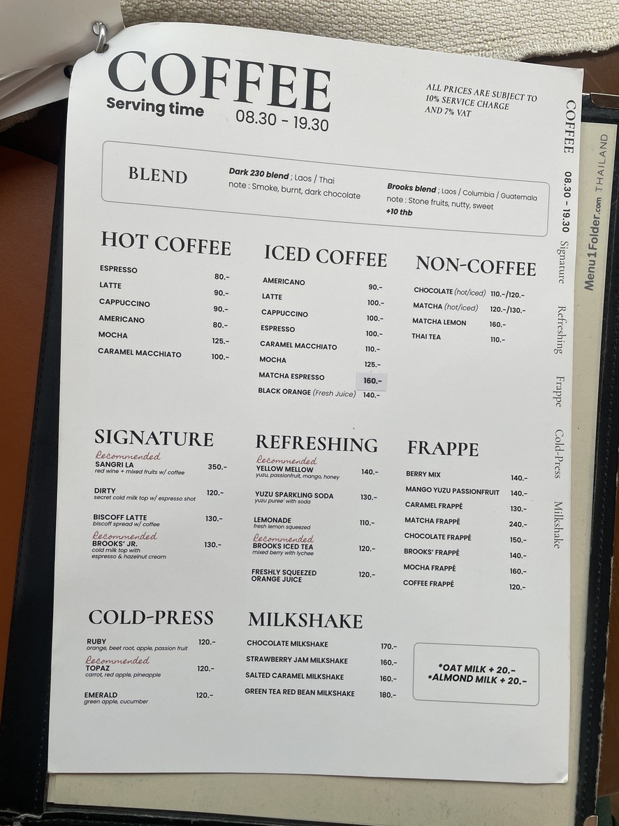 Brooks brunch & bar menu 9
