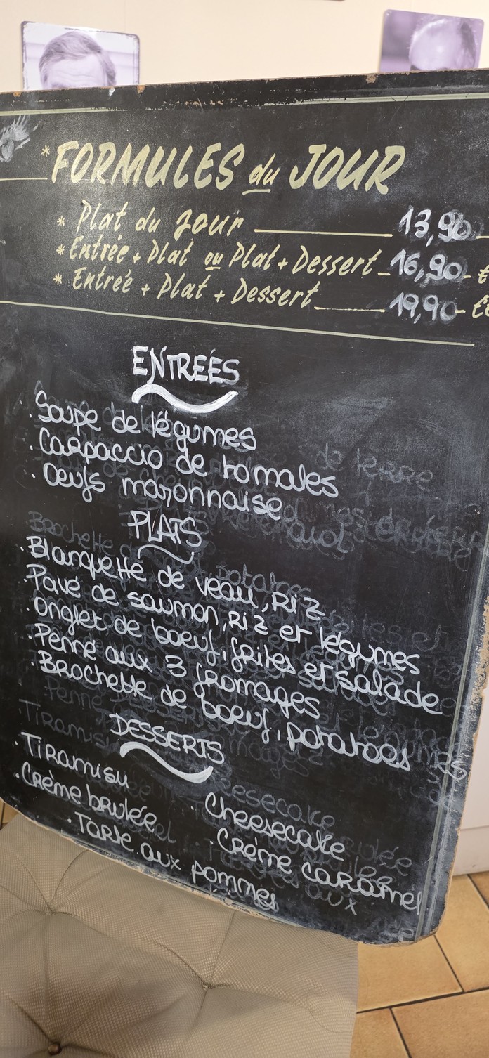 Bistrot de Loly menu 1