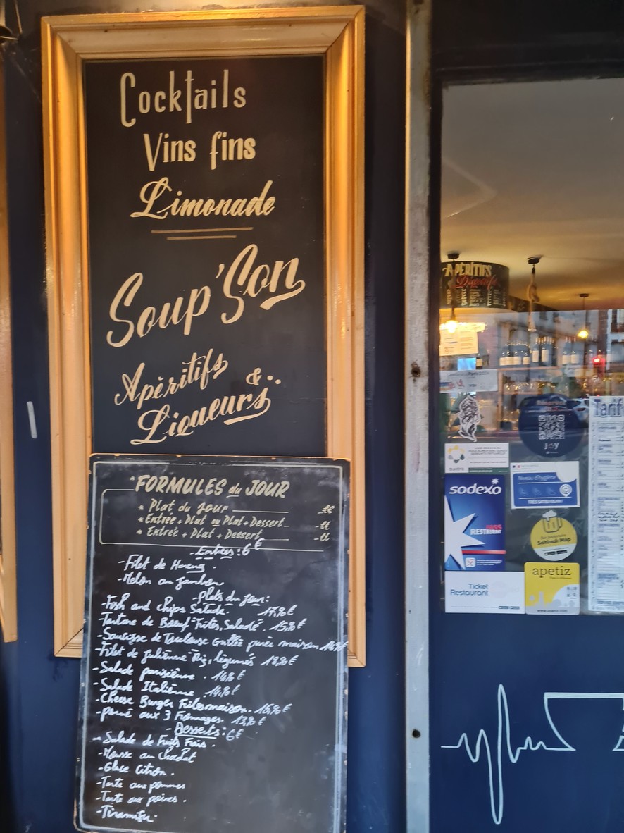 Bistrot de Loly menu 2