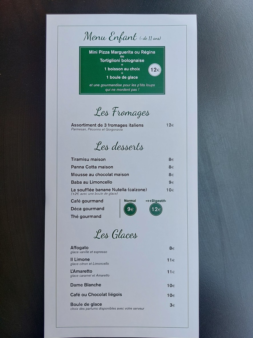 Chez Léo ~ Restaurant Italien menu 4