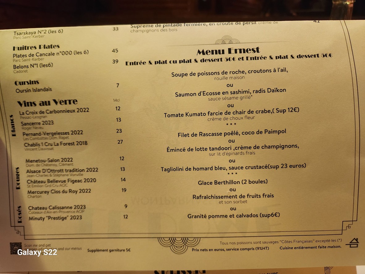 Le Dôme Café menu 2
