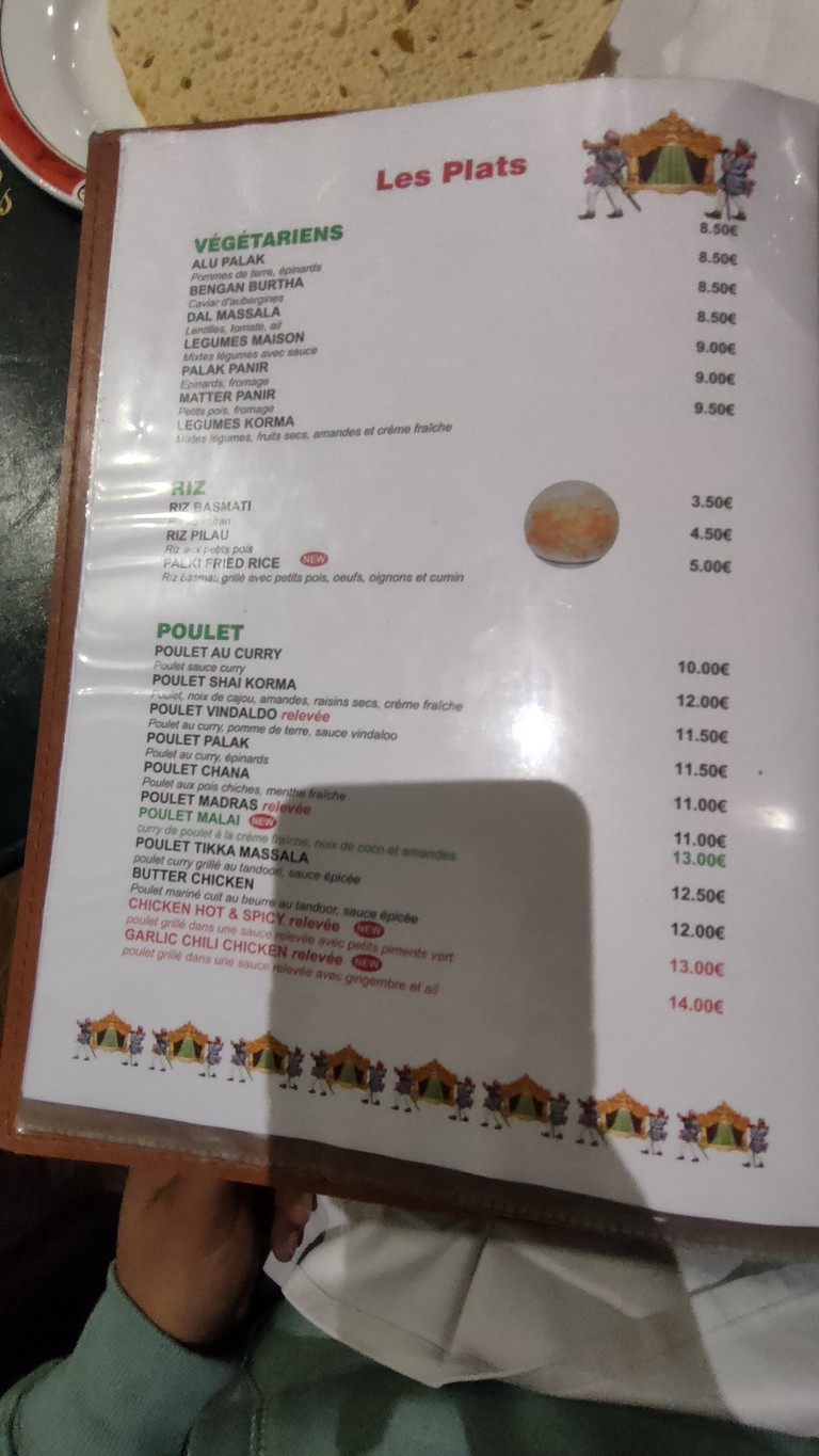 Palki menu 6