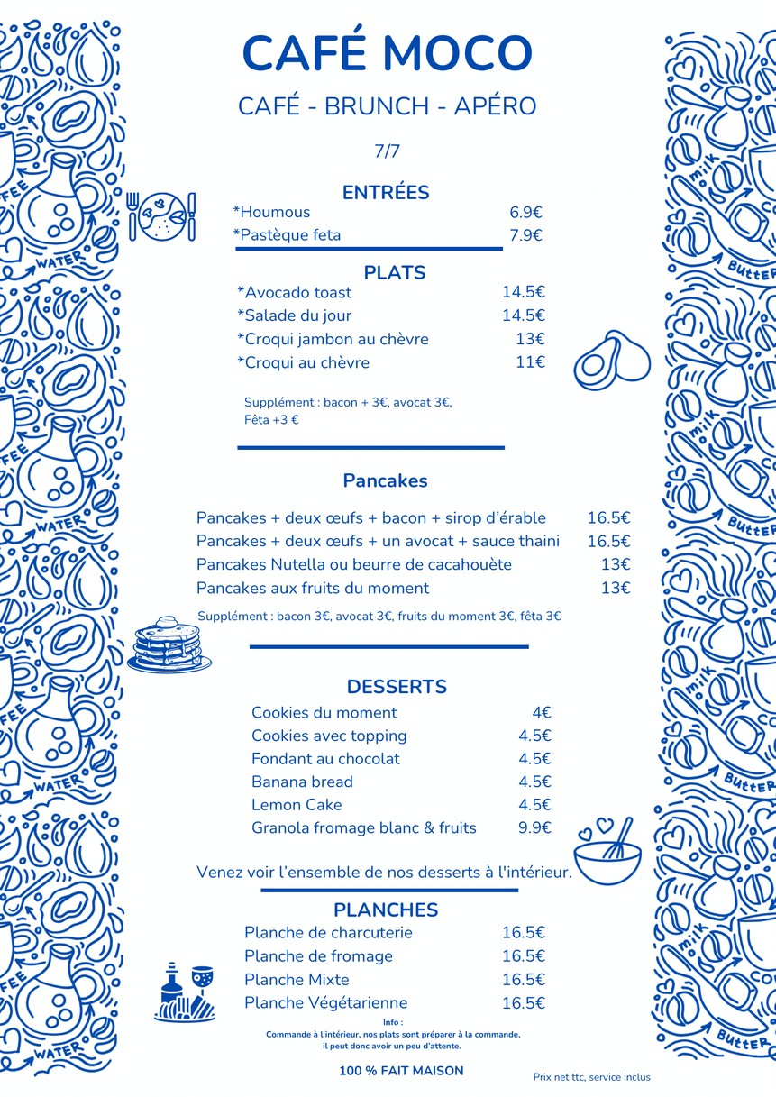 Café Moco menu 2