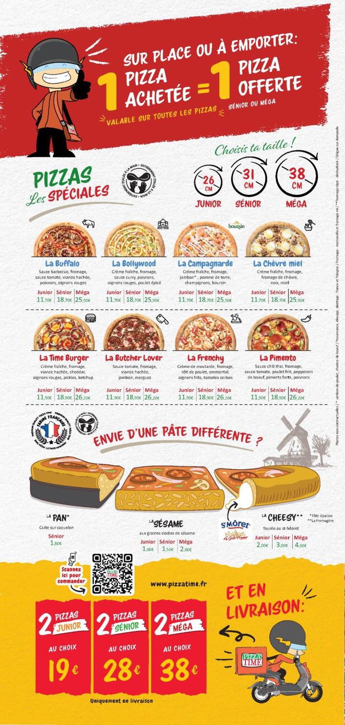 Pizza Time® Noisy-le-Sec menu 2