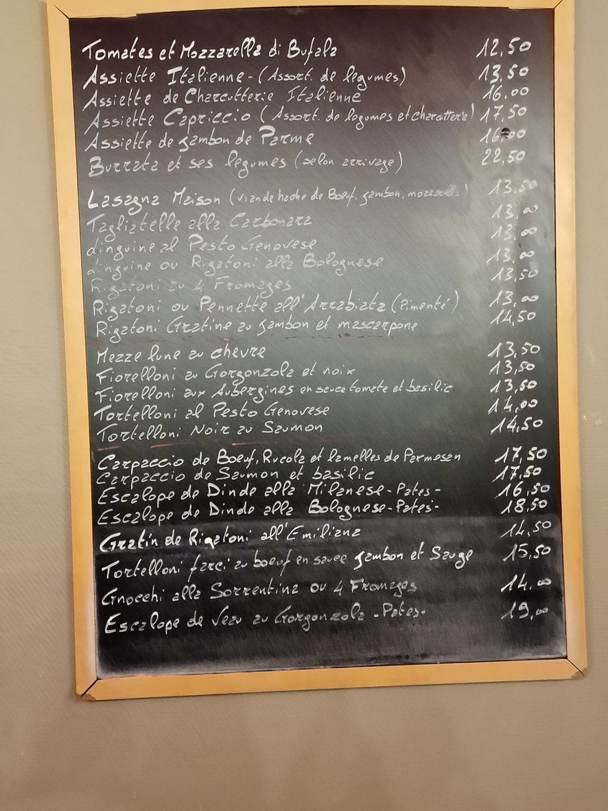 LA BOTTEGA ITALIANA menu 1