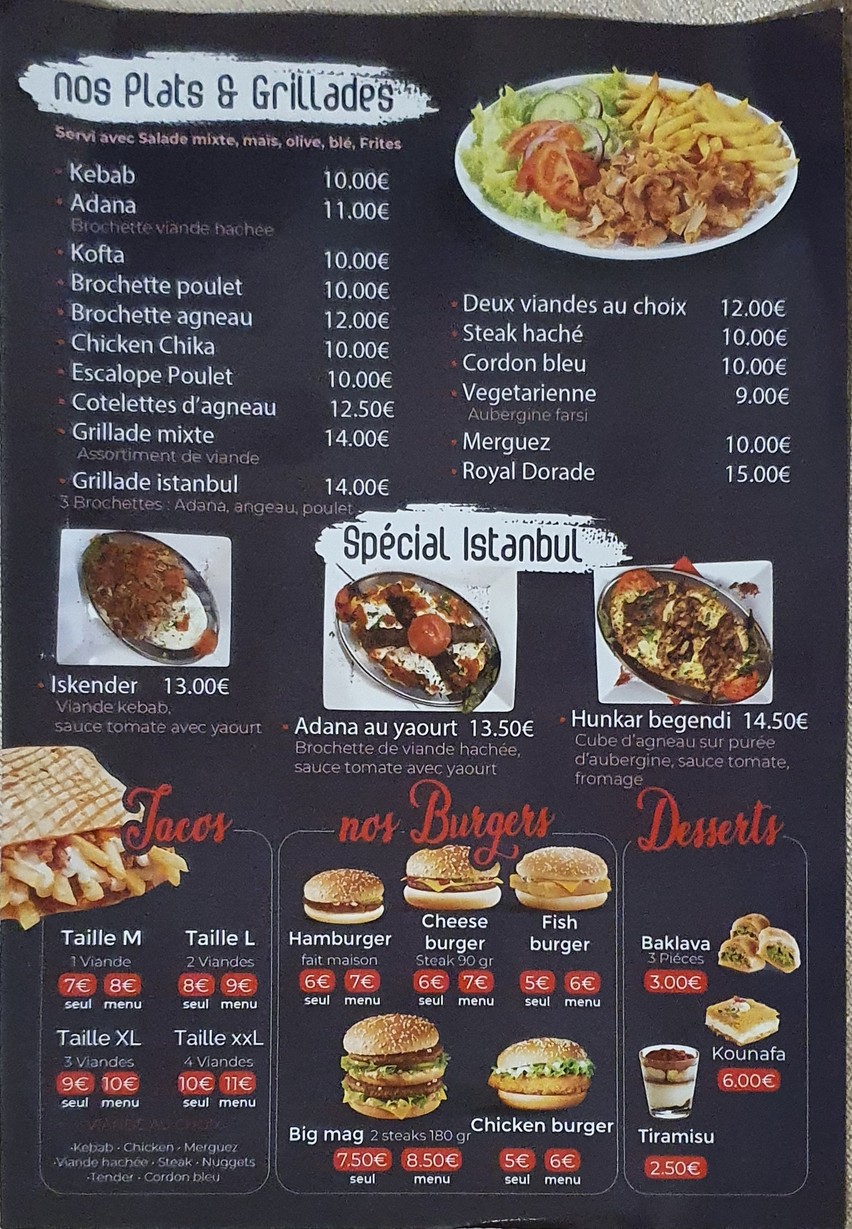Restaurant Grill Istanbul menu 2