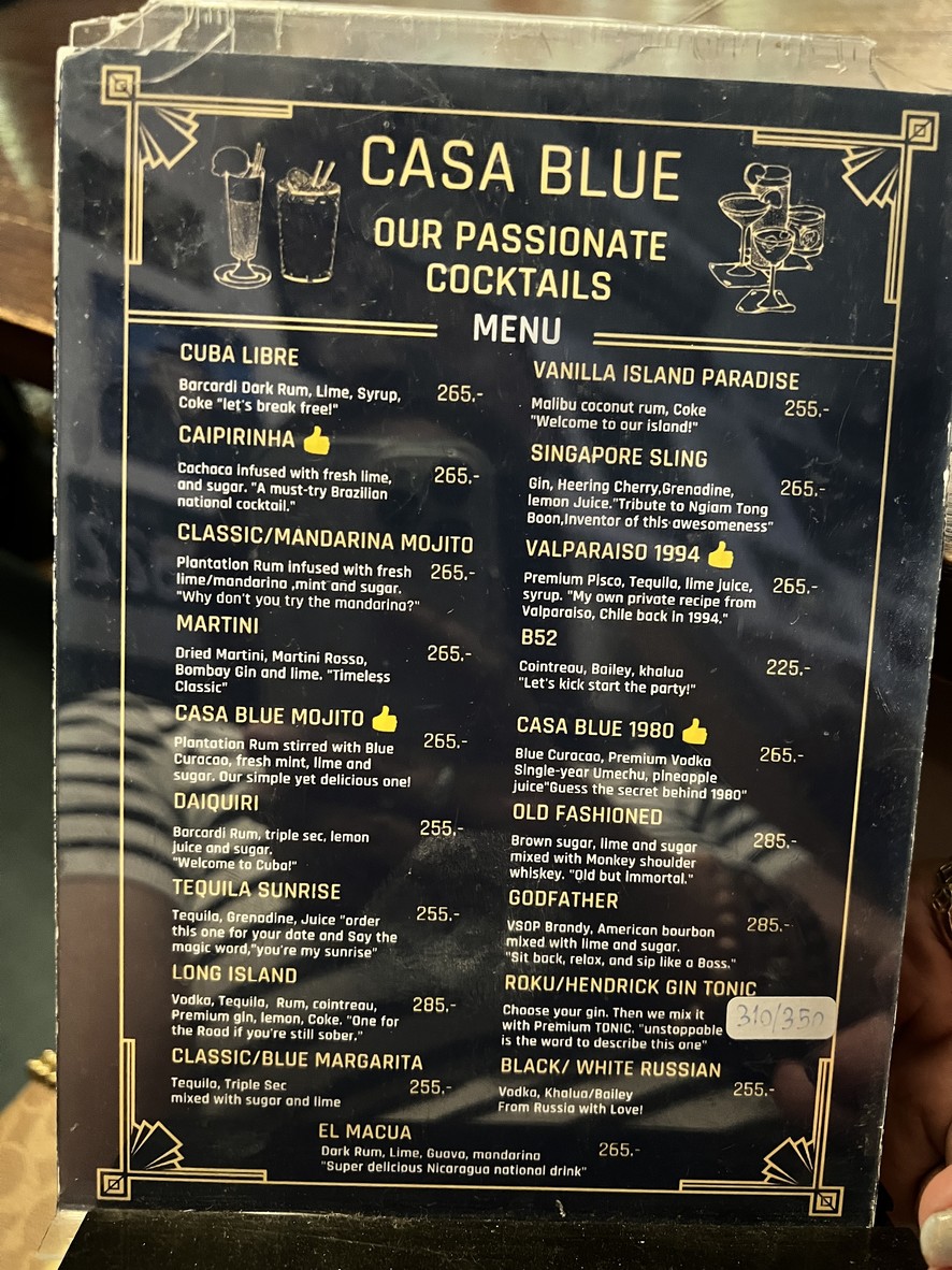 Casa Blue Craft Brews and Delicacies menu 2