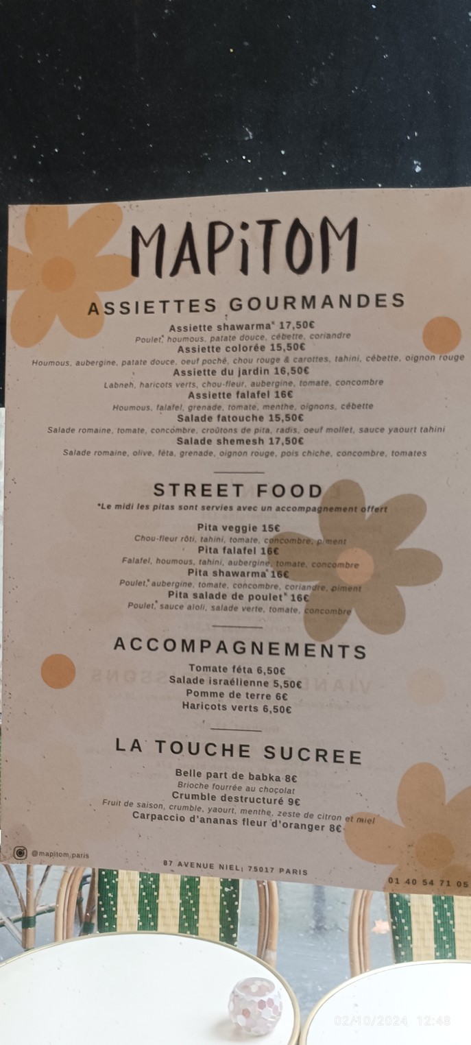 Mapitom menu 2