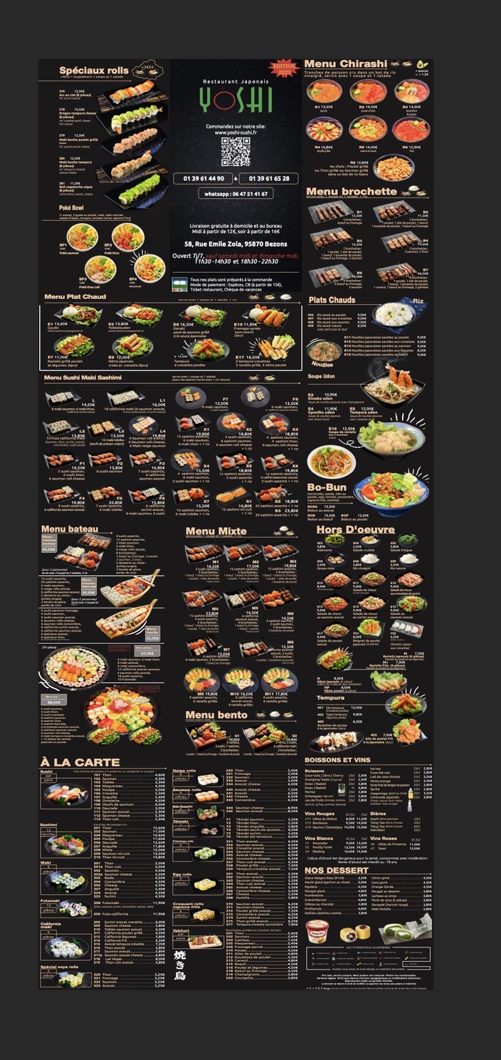 YOSHI menu 1
