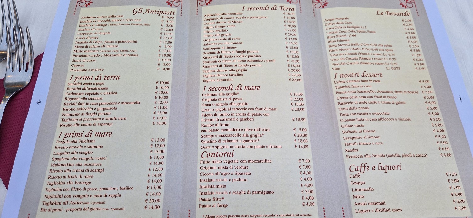 Ristorante Orto di Roma menu 3