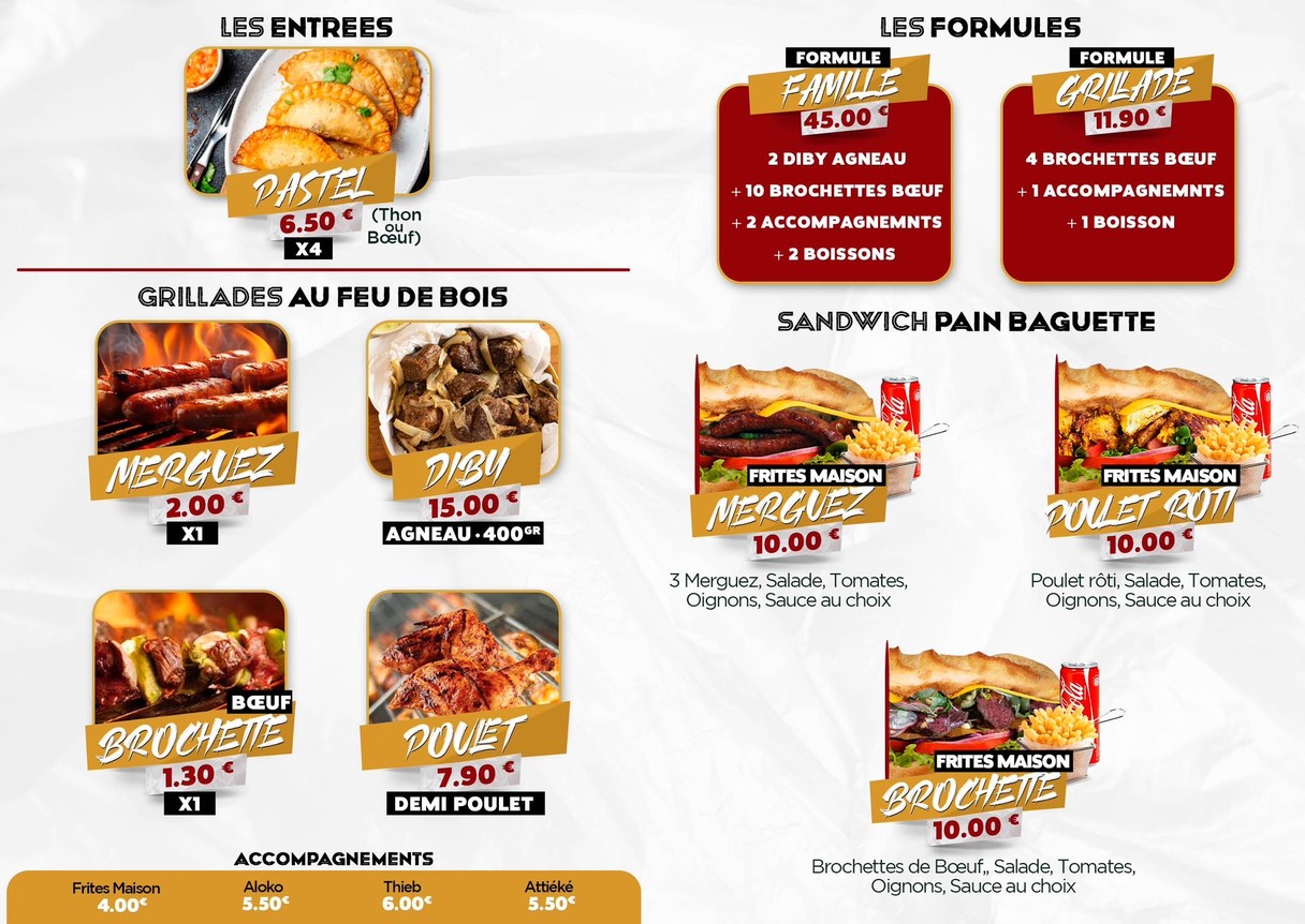 Comes Lloras (Fuego de leña 🔥🪵🧨) menu 2