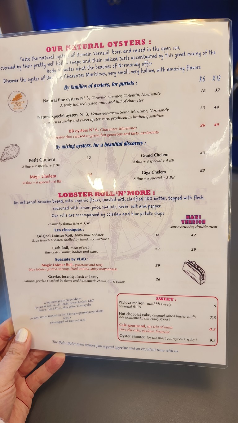 Bulot Bulot menu 2