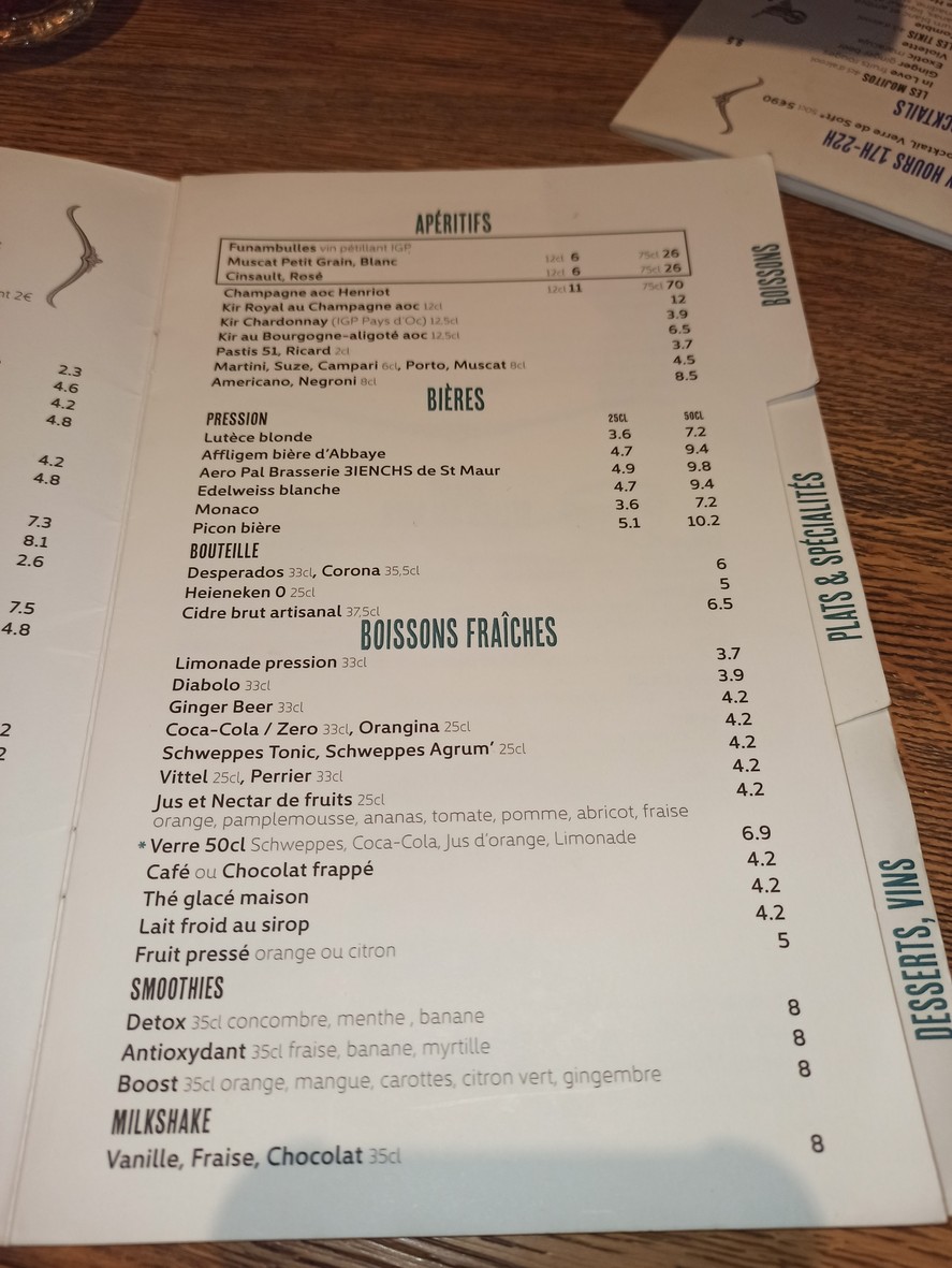 Restaurant - La Louvière menu 5