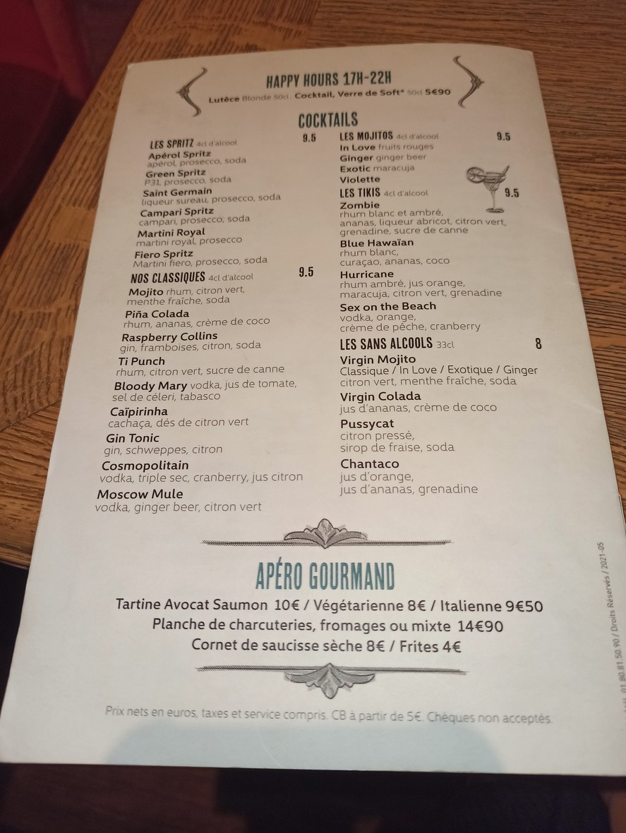 Restaurant - La Louvière menu 6