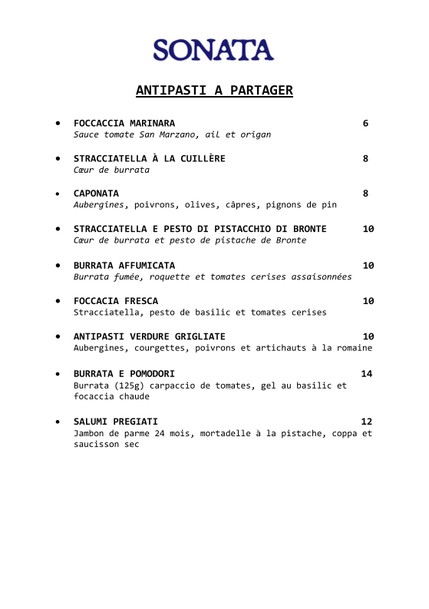 Sonata Pizzeria Brochant