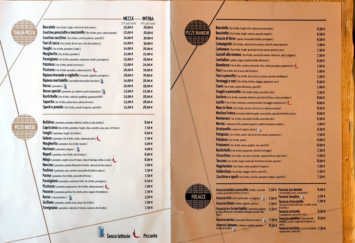 Lievito Francesco Arnesano menu 2