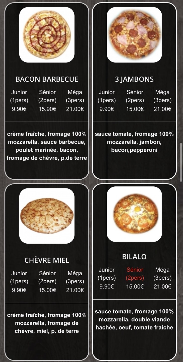 Pizza Pronto Pantin menu 4