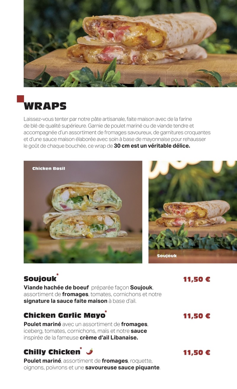 Becky’s menu 2