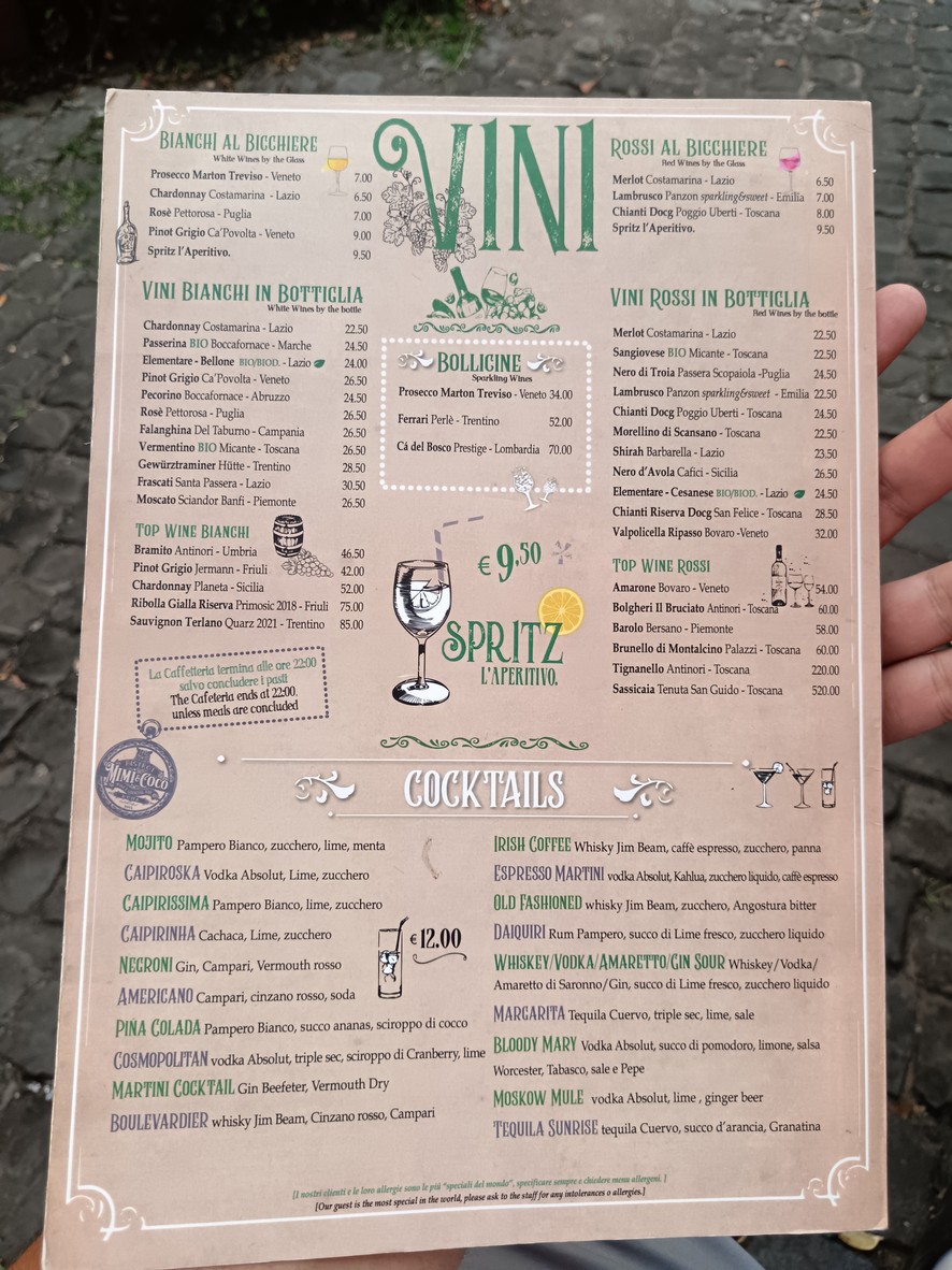 Mimi e Coco Trast menu 3