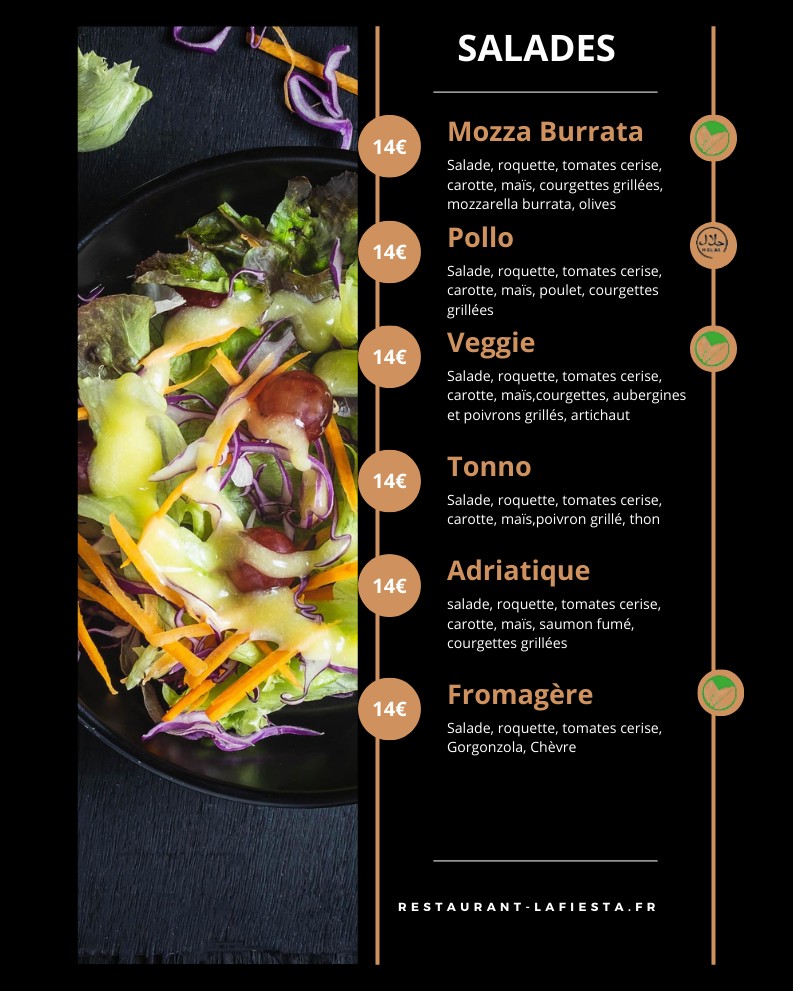 La Fiesta menu 2