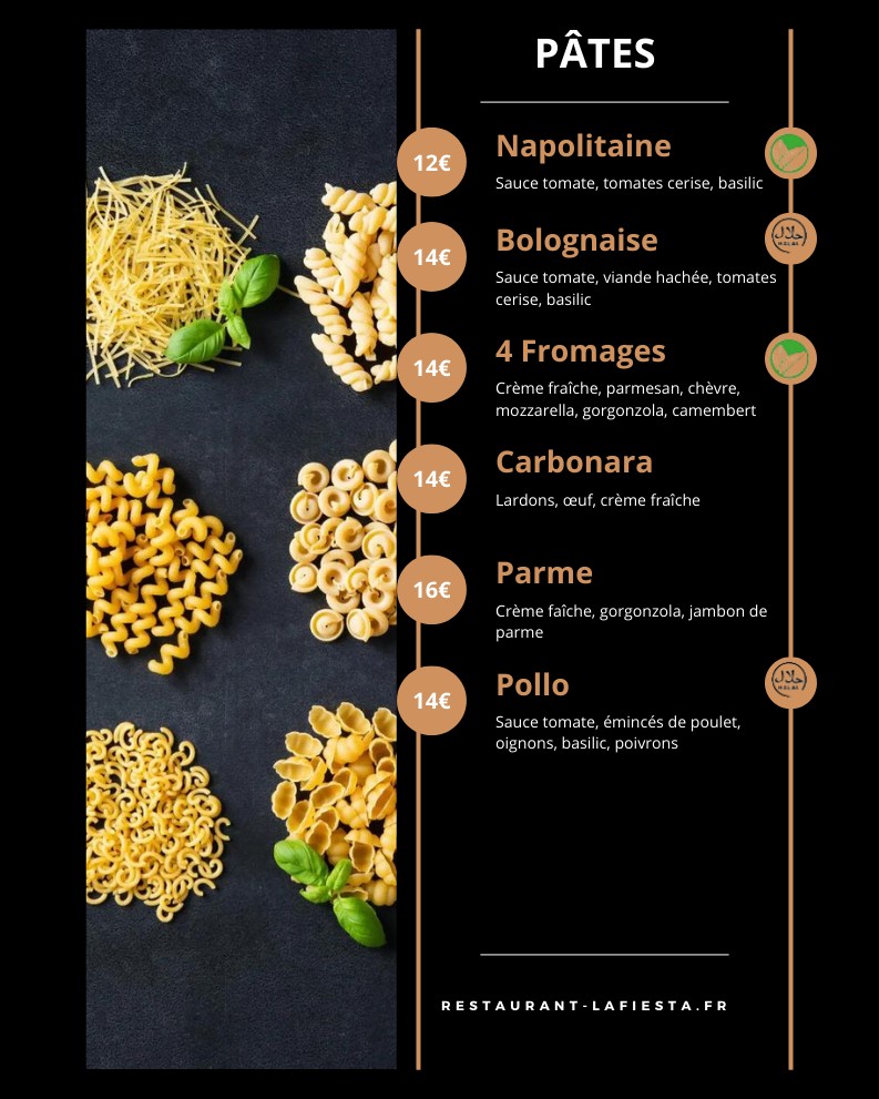 La Fiesta menu 3