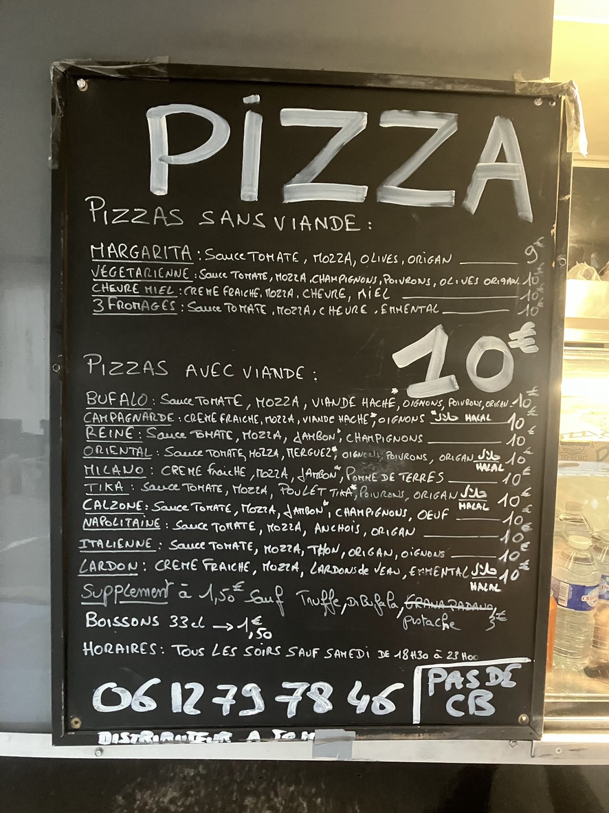Ô Camion Pizza ( Montreuil Pizzeria ) menu 1