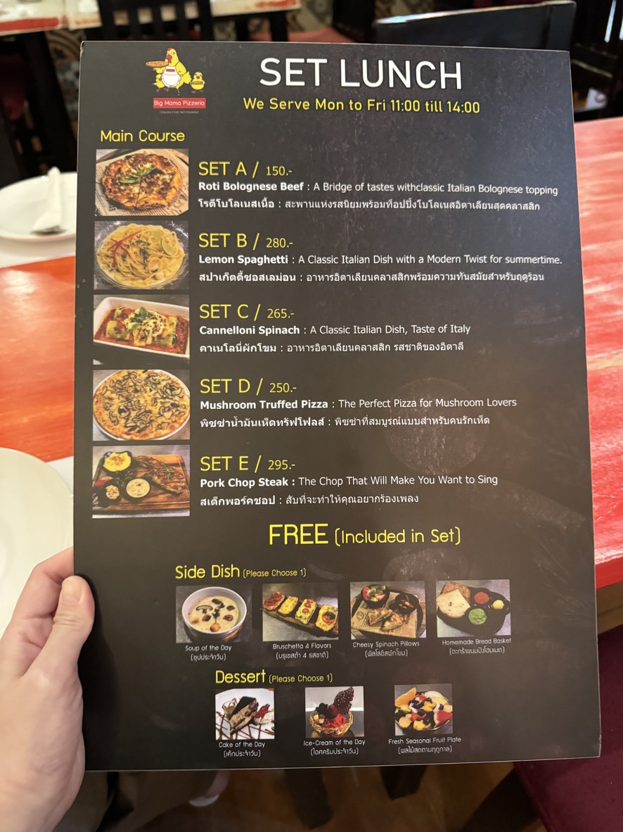 Big Mama Comida Italiana menu 1