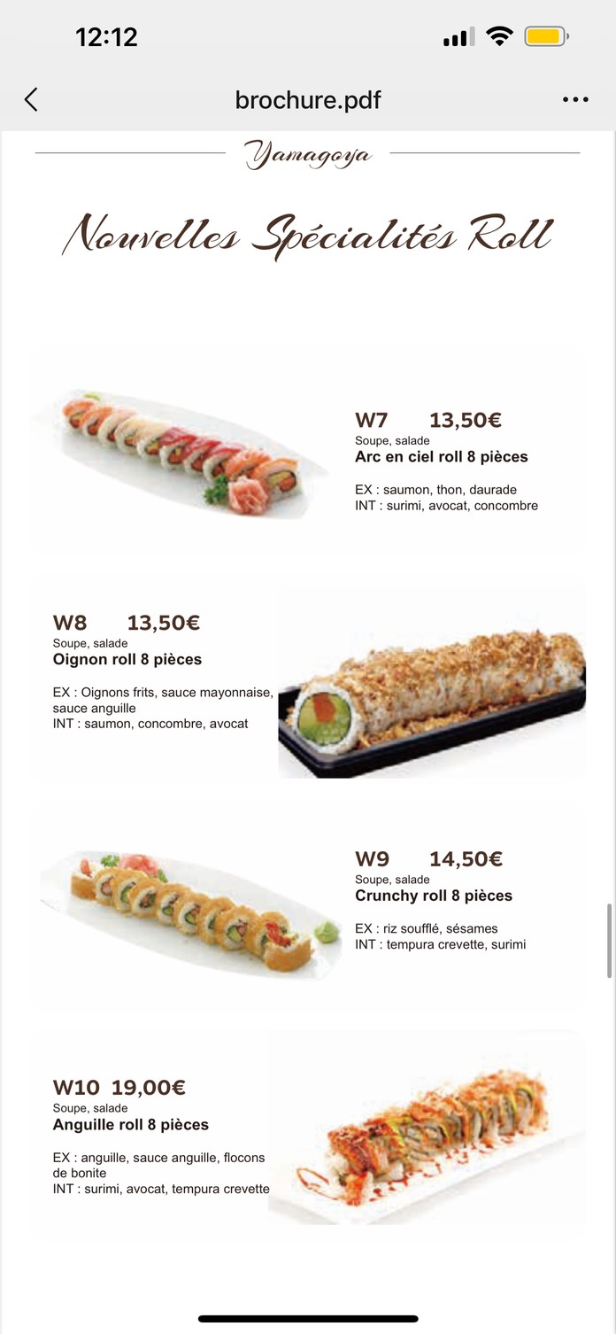 Yamagoya menu 4