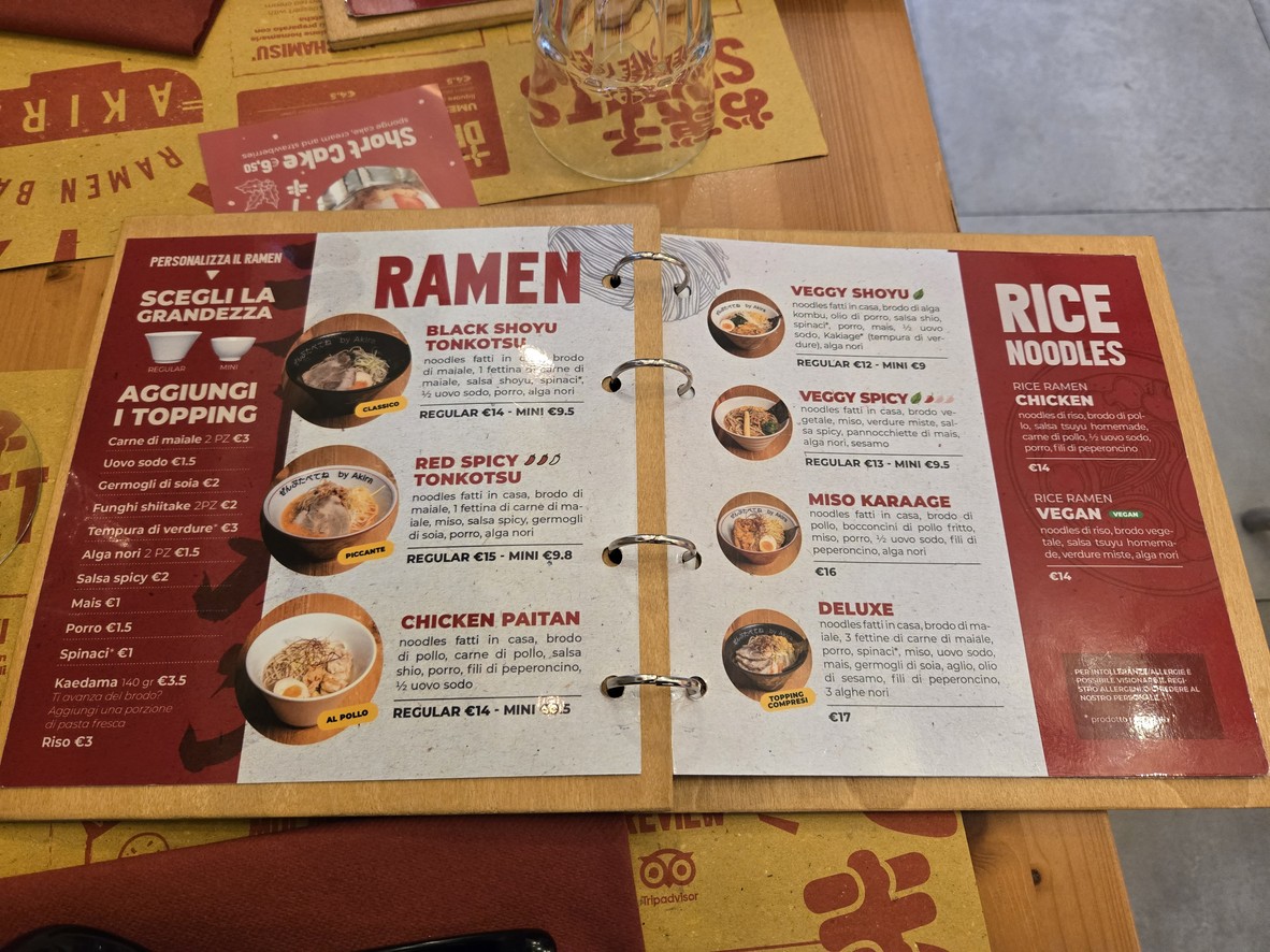 Ramen Bar Akira menu 3