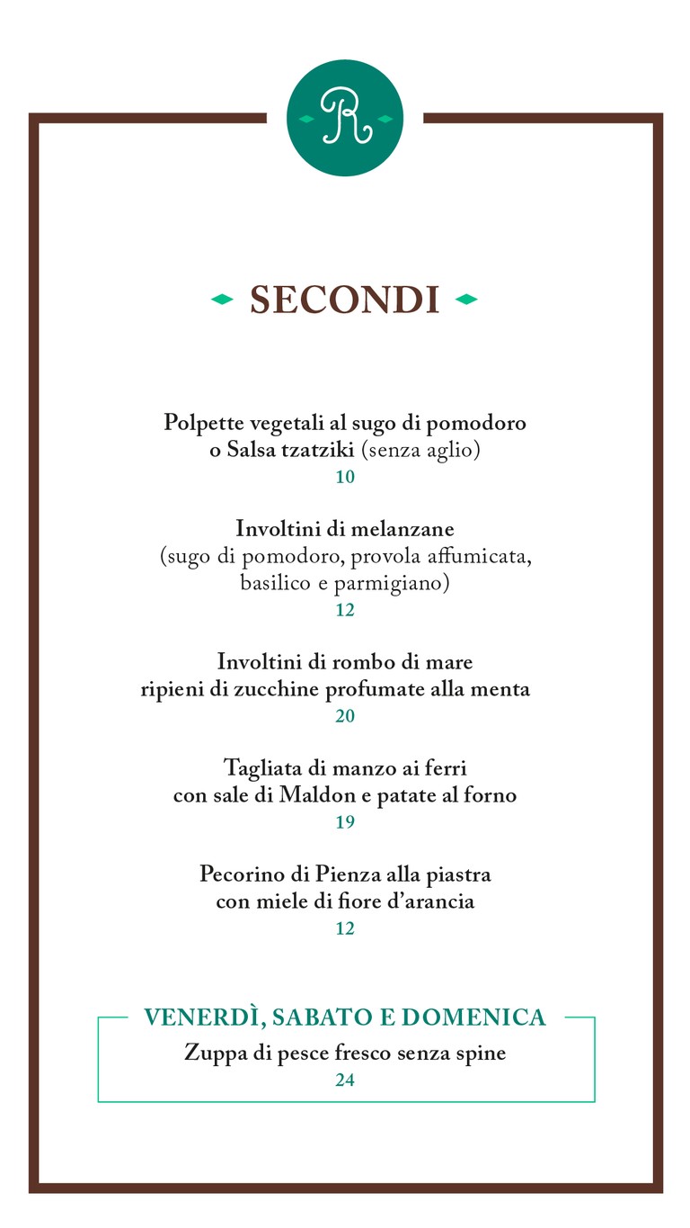 Ristoro degli Angeli menu 3