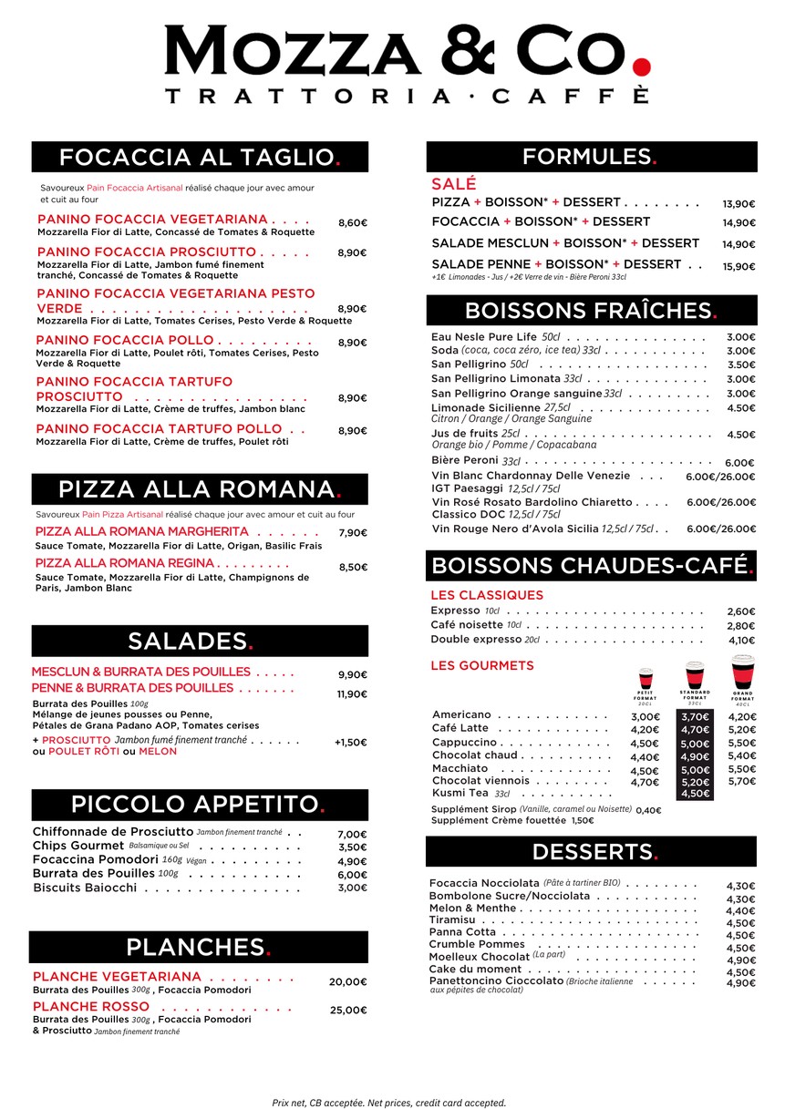 Café Lucy X Mozza & Co menu 2