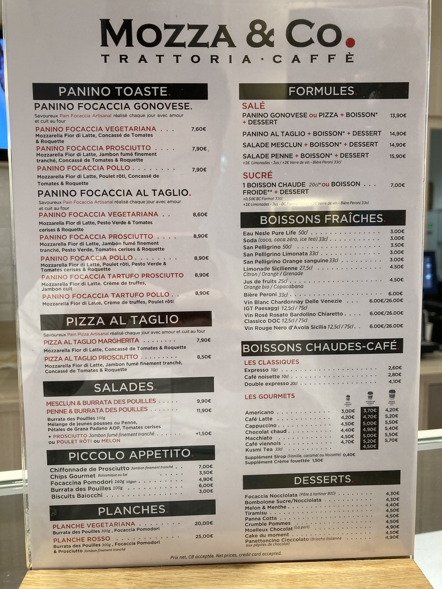 Café Lucy X Mozza & Co menu 3