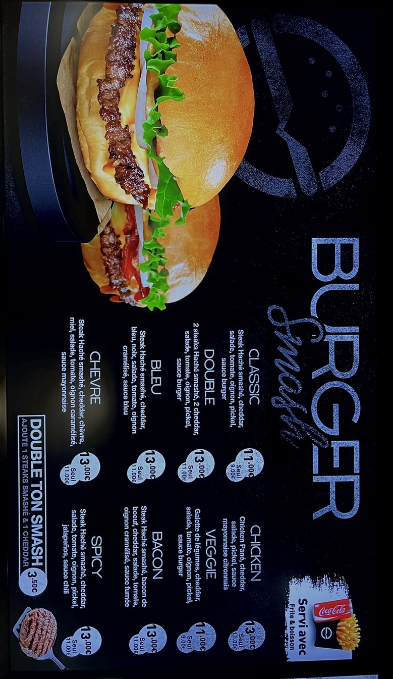 BROZ BURGER Kebab burger tacos menu 1
