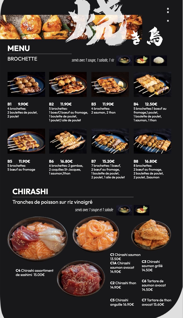 Izu Sushi Fontenay-sous-Bois menu 6