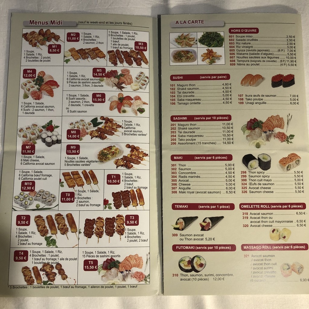 hoky sushi menu 2