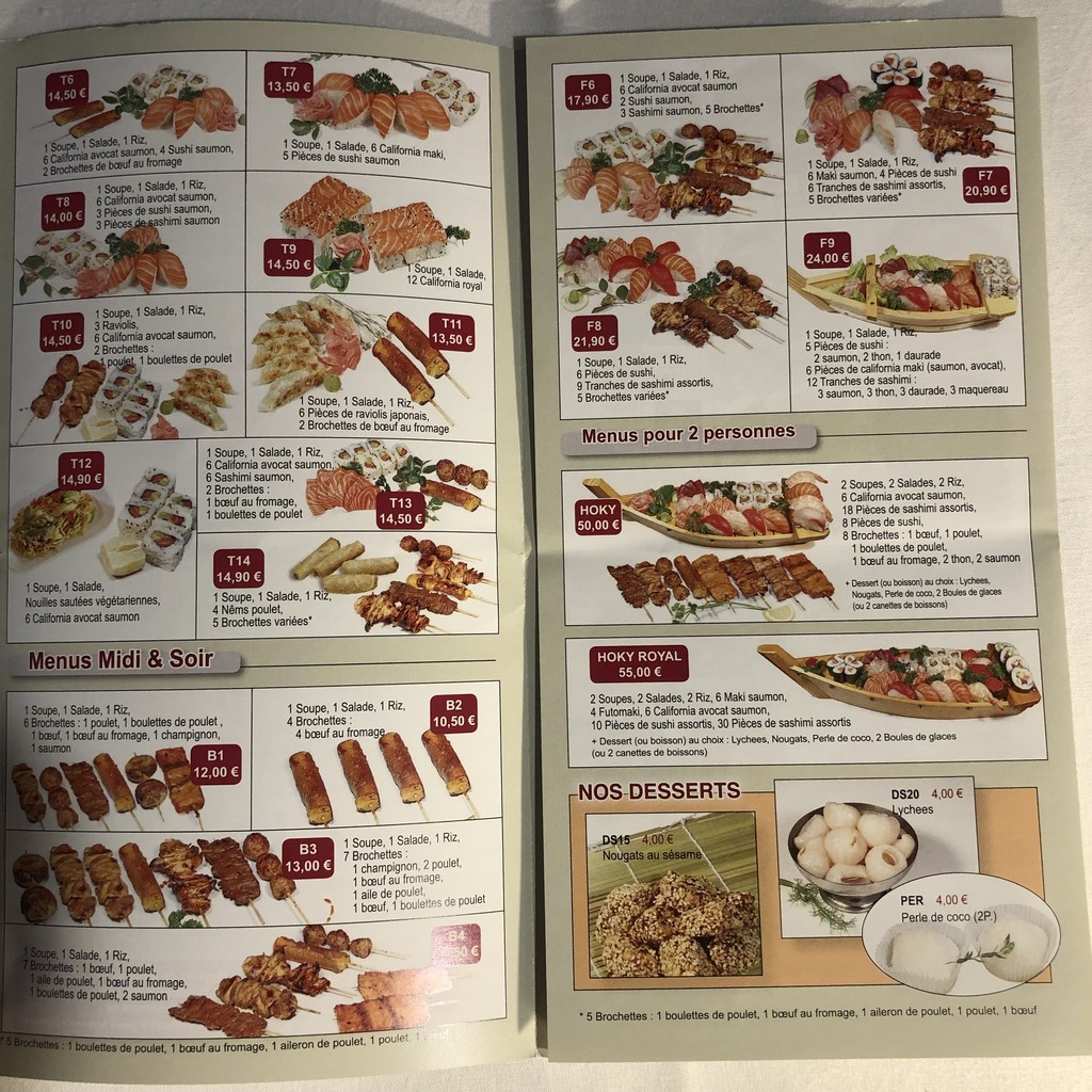 hoky sushi menu 4