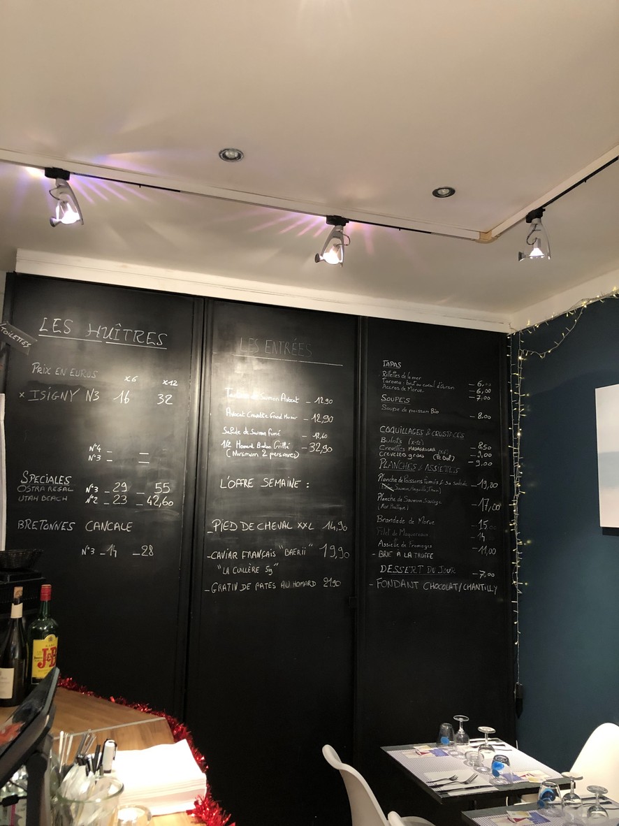 Les MOUSSAILLONS menu 1