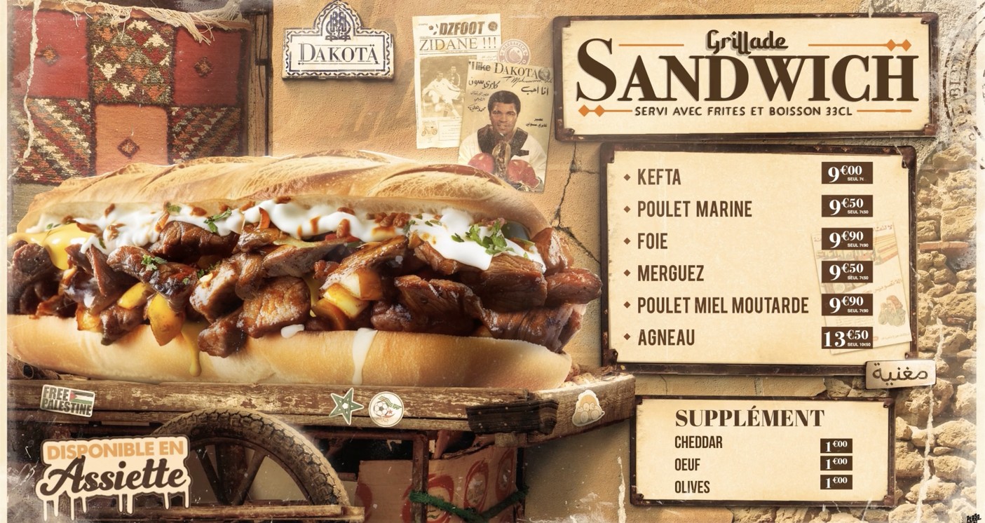 Le Dakota menu 2