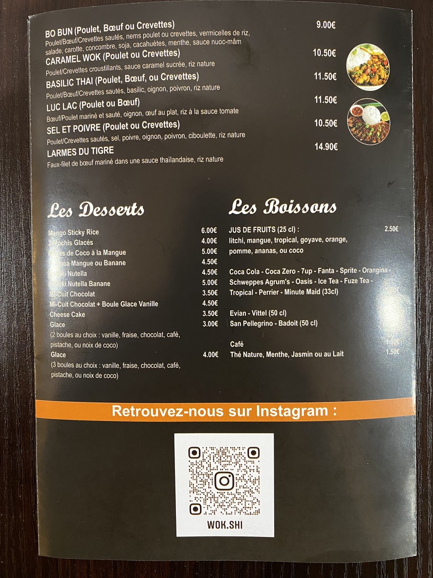 WOK SHI menu 5