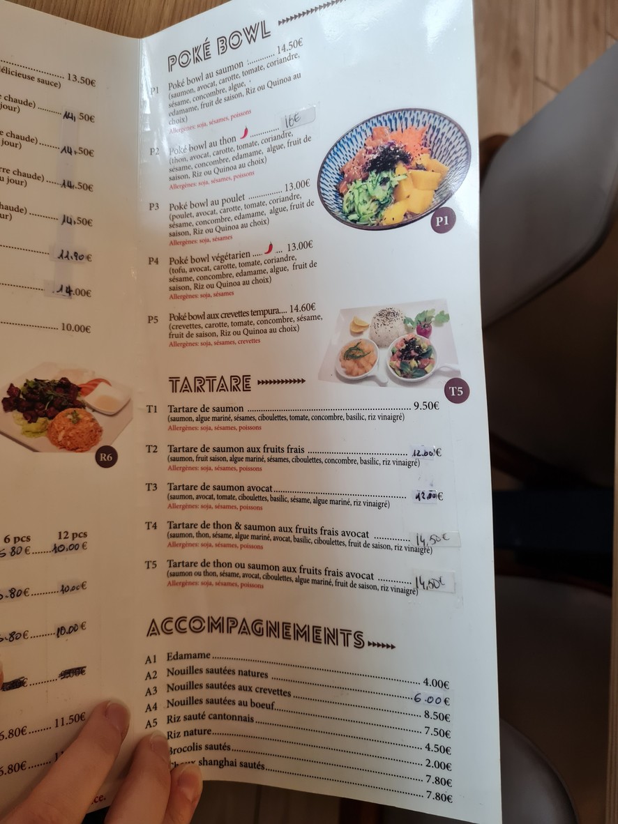 Le Florissant - Restaurant Asiatique Paris 14 menu 3