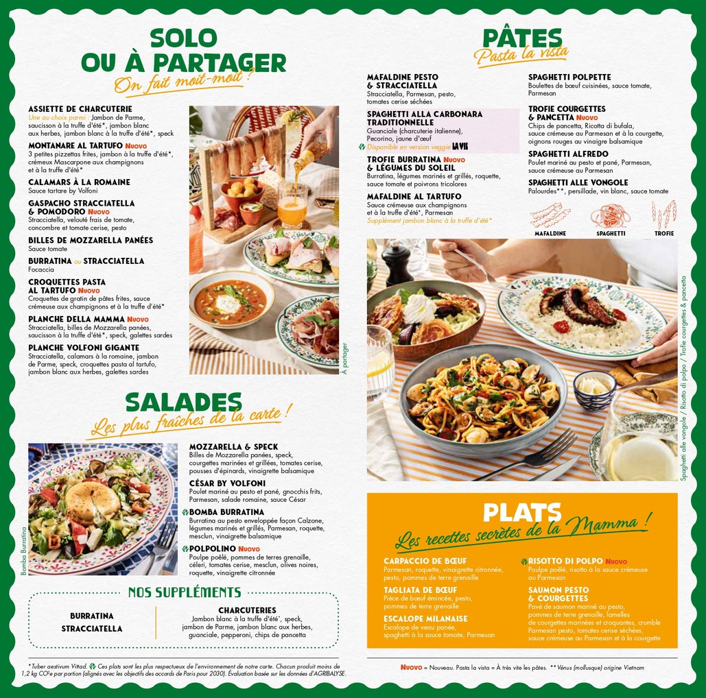 Volfoni Cormeilles menu 2