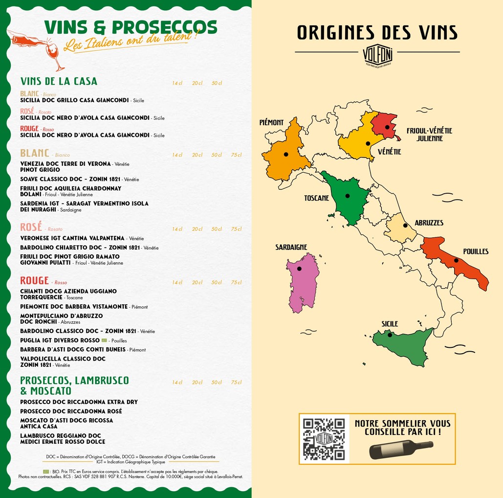 Volfoni Cormeilles menu 5
