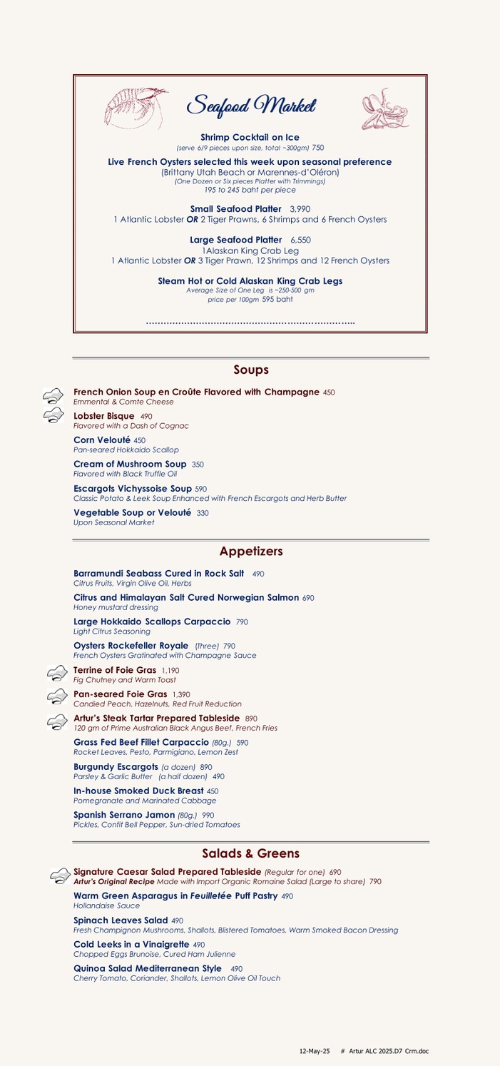 阿瑟 menu 1