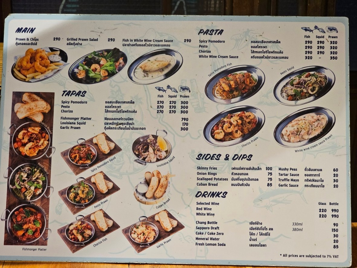Fishmonger Ari menu 2