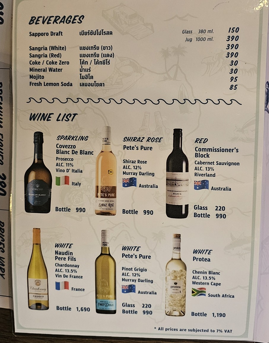 Fishmonger Ari menu 3
