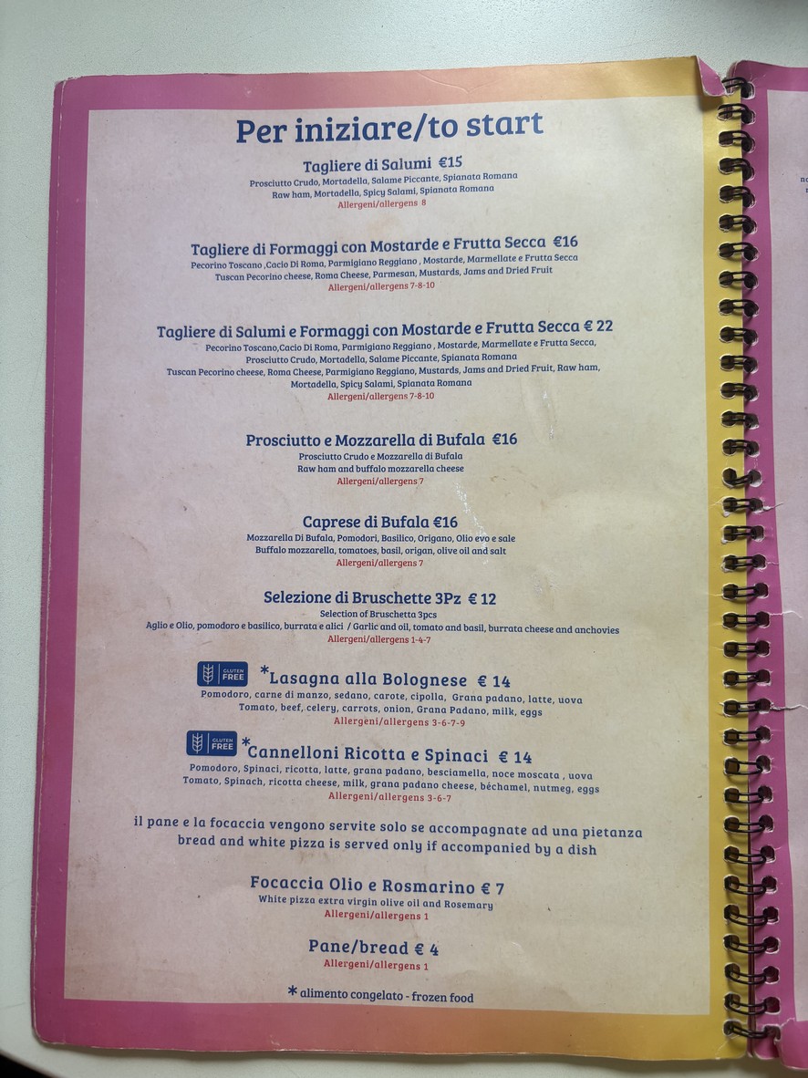 Oppio Caffè menu 1