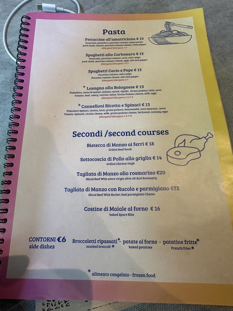 Oppio Caffè menu 2