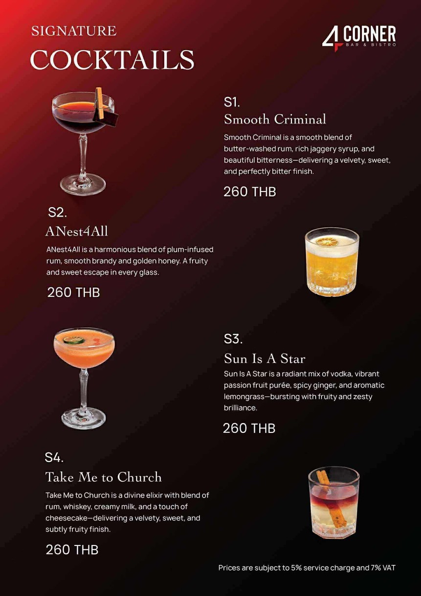 4Corner Bar & Restaurant menu 5