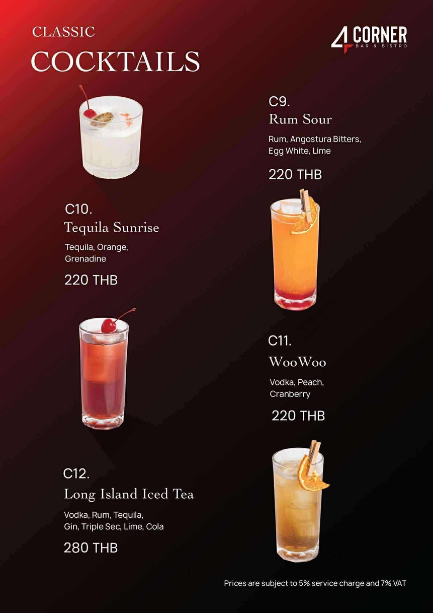 4Corner Bar & Restaurant menu 9