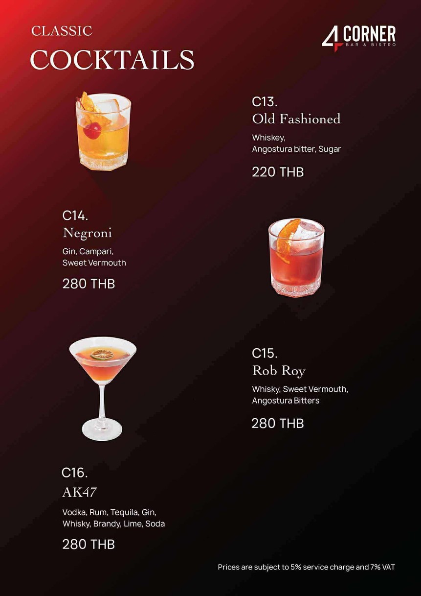 4Corner Bar & Restaurant menu 10